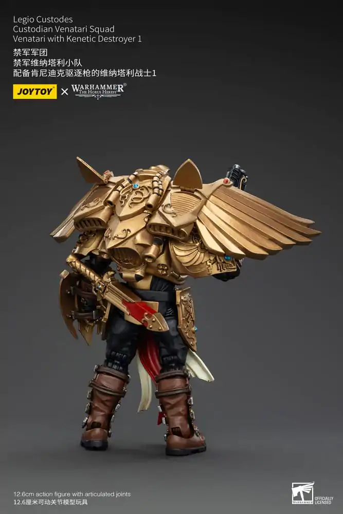 Warhammer The Horus Heresy Figurina de acțiune 1/18 Legio Custodes Custodian Venatari Squad Venatari cu Kenetic Destroyer 1 13 cm poza produsului