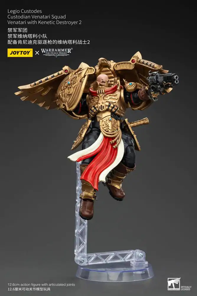 Figurină de acțiune Warhammer The Horus Heresy 1/18 Legio Custodes Custodian Venatari Squad Venatari cu Distrugător Kinetic 2 13 cm poza produsului