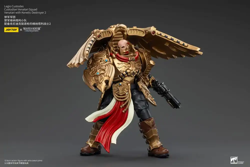 Figurină de acțiune Warhammer The Horus Heresy 1/18 Legio Custodes Custodian Venatari Squad Venatari cu Distrugător Kinetic 2 13 cm poza produsului