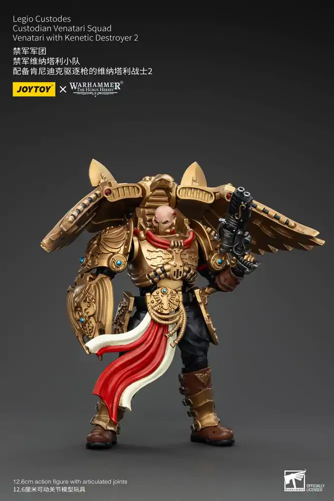 Figurină de acțiune Warhammer The Horus Heresy 1/18 Legio Custodes Custodian Venatari Squad Venatari cu Distrugător Kinetic 2 13 cm poza produsului