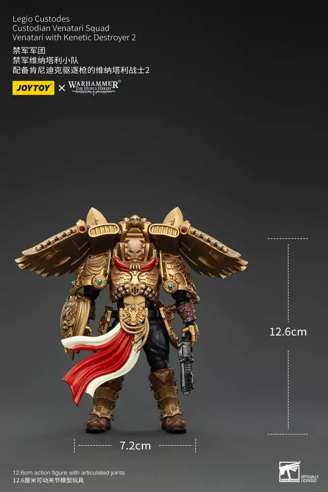 Figurină de acțiune Warhammer The Horus Heresy 1/18 Legio Custodes Custodian Venatari Squad Venatari cu Distrugător Kinetic 2 13 cm poza produsului