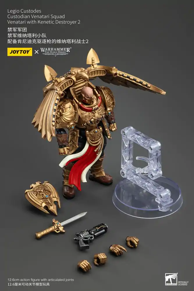 Figurină de acțiune Warhammer The Horus Heresy 1/18 Legio Custodes Custodian Venatari Squad Venatari cu Distrugător Kinetic 2 13 cm poza produsului