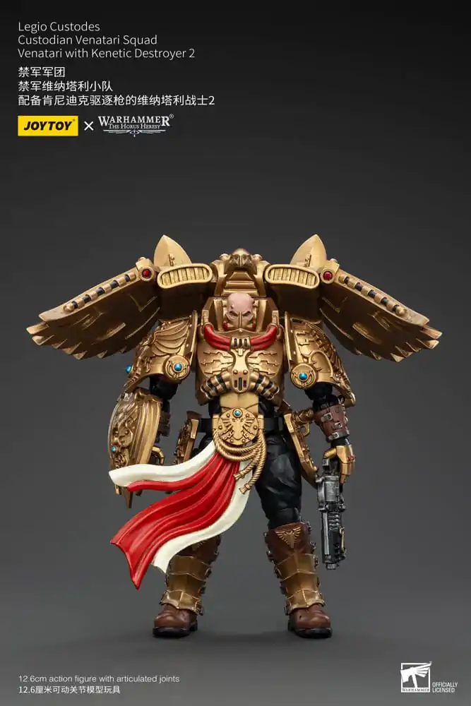 Figurină de acțiune Warhammer The Horus Heresy 1/18 Legio Custodes Custodian Venatari Squad Venatari cu Distrugător Kinetic 2 13 cm poza produsului