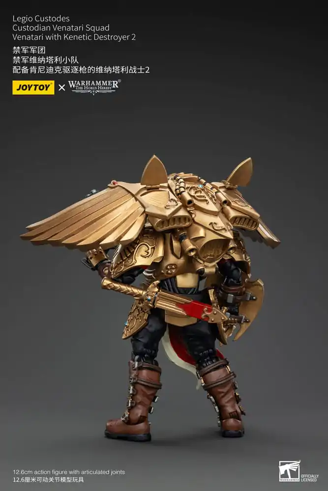 Figurină de acțiune Warhammer The Horus Heresy 1/18 Legio Custodes Custodian Venatari Squad Venatari cu Distrugător Kinetic 2 13 cm poza produsului