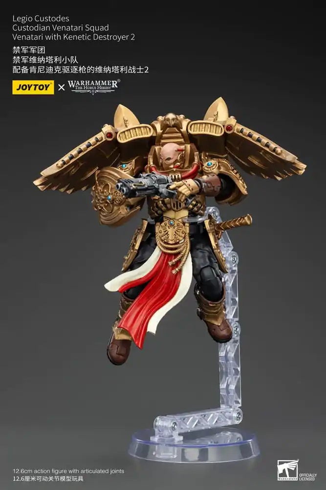 Figurină de acțiune Warhammer The Horus Heresy 1/18 Legio Custodes Custodian Venatari Squad Venatari cu Distrugător Kinetic 2 13 cm poza produsului