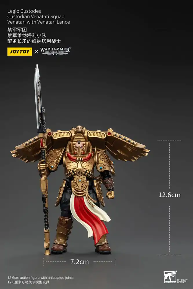 Warhammer The Horus Heresy Figurina de acțiune 1/18 Legio Custodes Custodian Venatari Squad Venatari cu Lance Venatari 13 cm poza produsului