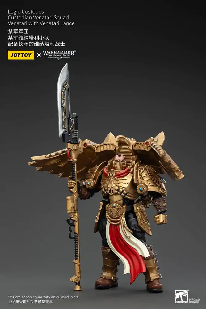 Warhammer The Horus Heresy Figurina de acțiune 1/18 Legio Custodes Custodian Venatari Squad Venatari cu Lance Venatari 13 cm poza produsului