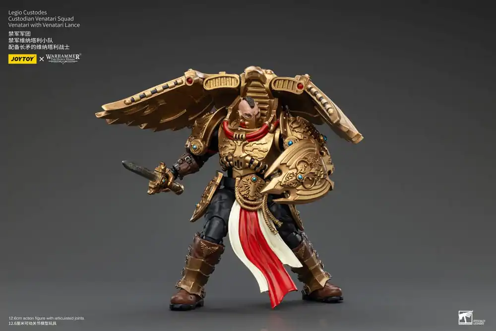 Warhammer The Horus Heresy Figurina de acțiune 1/18 Legio Custodes Custodian Venatari Squad Venatari cu Lance Venatari 13 cm poza produsului