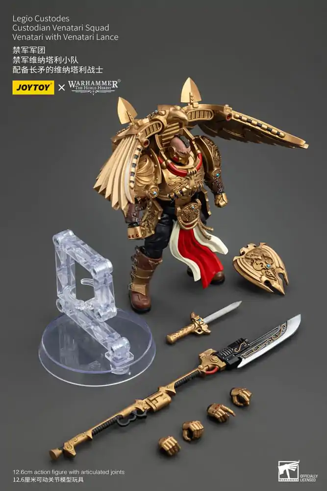 Warhammer The Horus Heresy Figurina de acțiune 1/18 Legio Custodes Custodian Venatari Squad Venatari cu Lance Venatari 13 cm poza produsului