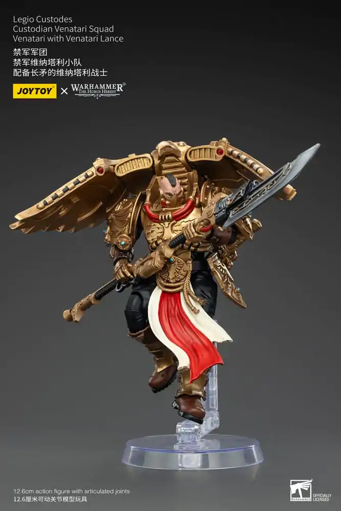 Warhammer The Horus Heresy Figurina de acțiune 1/18 Legio Custodes Custodian Venatari Squad Venatari cu Lance Venatari 13 cm poza produsului