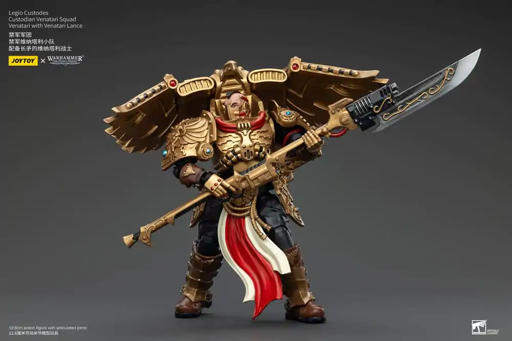 Warhammer The Horus Heresy Figurina de acțiune 1/18 Legio Custodes Custodian Venatari Squad Venatari cu Lance Venatari 13 cm poza produsului