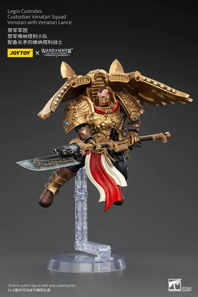 Warhammer The Horus Heresy Figurina de acțiune 1/18 Legio Custodes Custodian Venatari Squad Venatari cu Lance Venatari 13 cm poza produsului