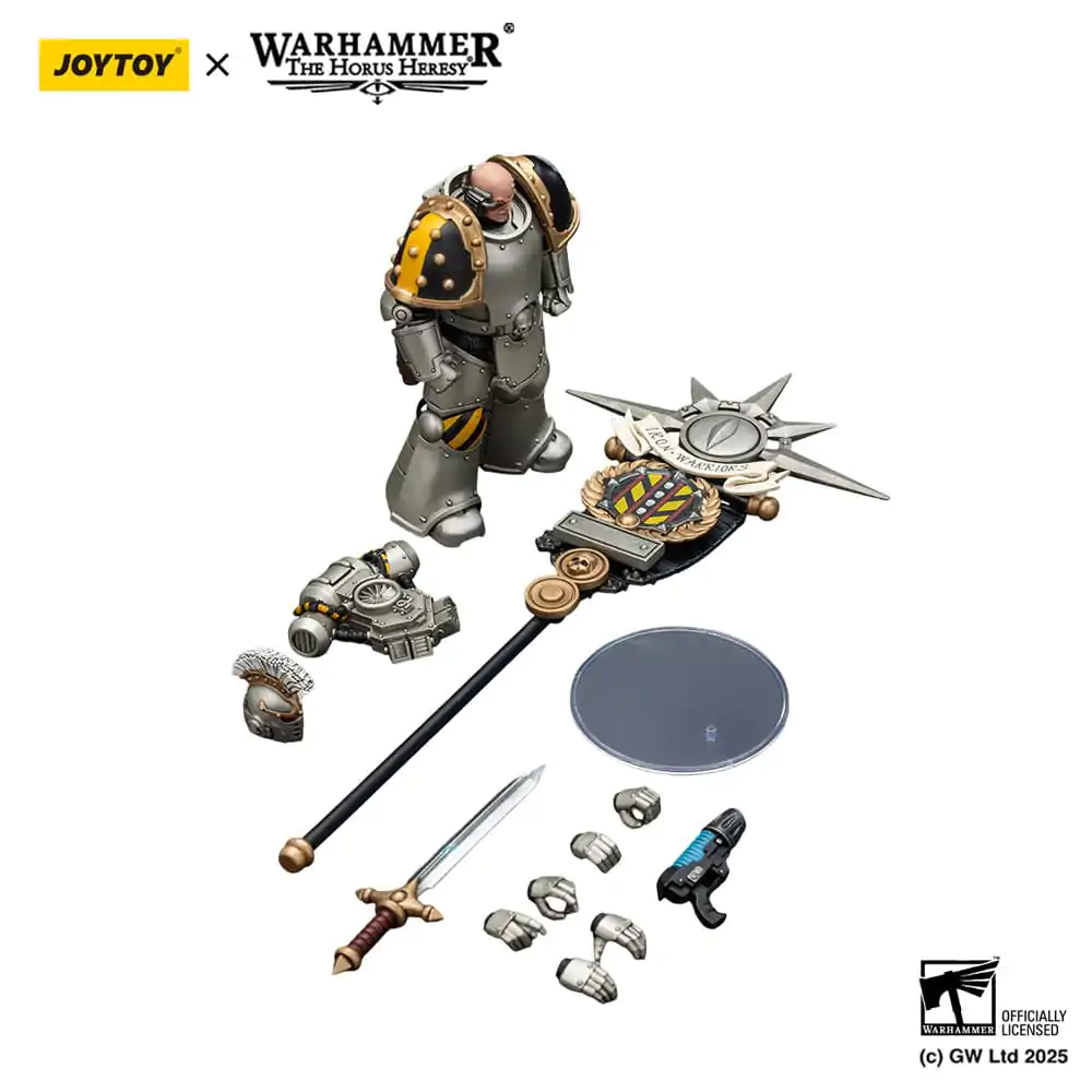 Warhammer The Horus Heresy figurina de actiune 1/18 Iron Warriors Command Squad Chosen with Legion Standard 12 cm poza produsului