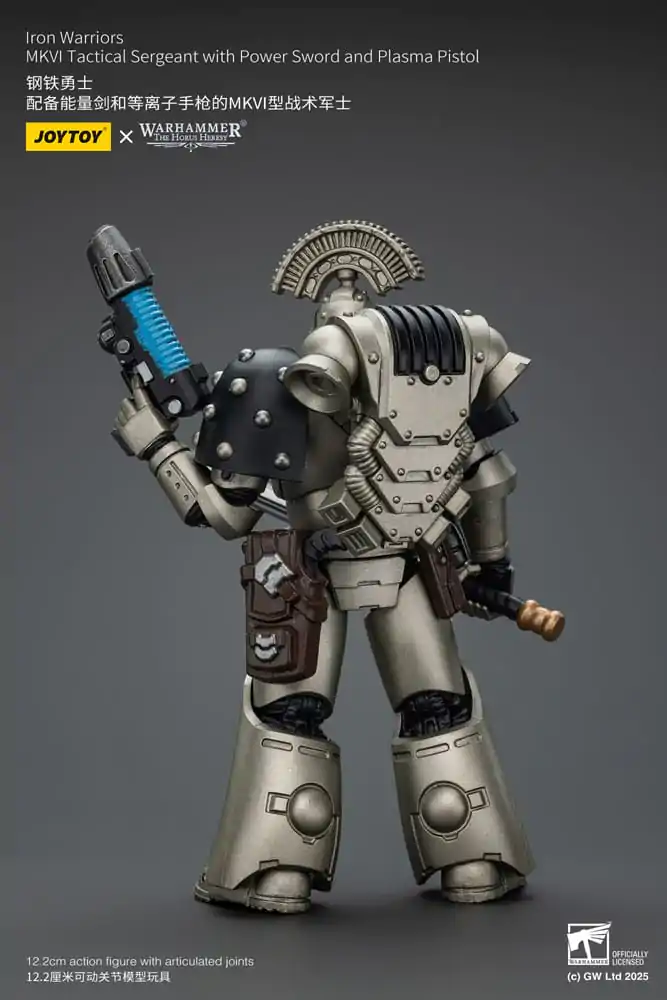 Warhammer The Horus Heresy figurina de actiune 1/18 Iron Warriors MKVI Tactical Sergeant cu Power Sword and Plasma Pistol 12 cm poza produsului