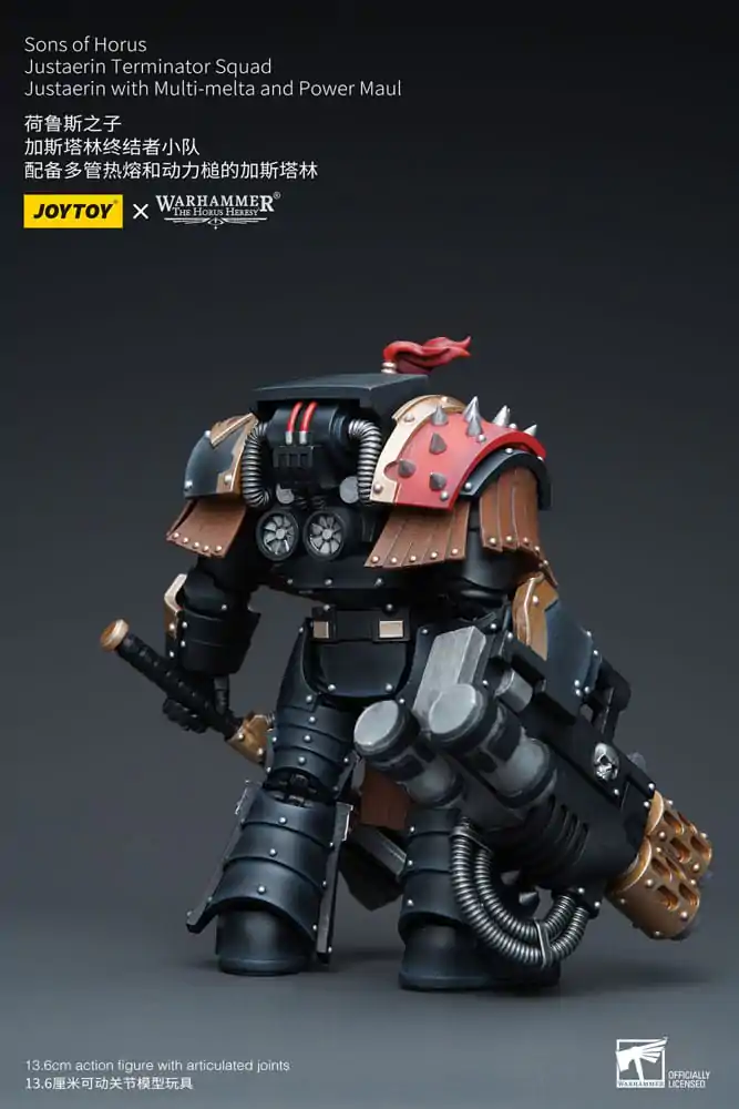 Warhammer The Horus Heresy Figurina de acțiune 1/18 Sons of Horus Justaerin Terminator Squad Justaerin cu Multi-melta și Power MauL 12 cm poza produsului