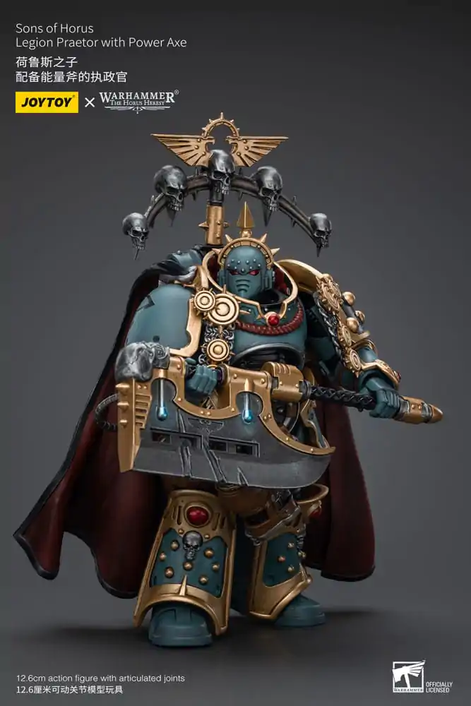 Warhammer The Horus Heresy Action Figure 1/18 Sons of Horus Legion Praetor with Power Axe 12 cm poza produsului