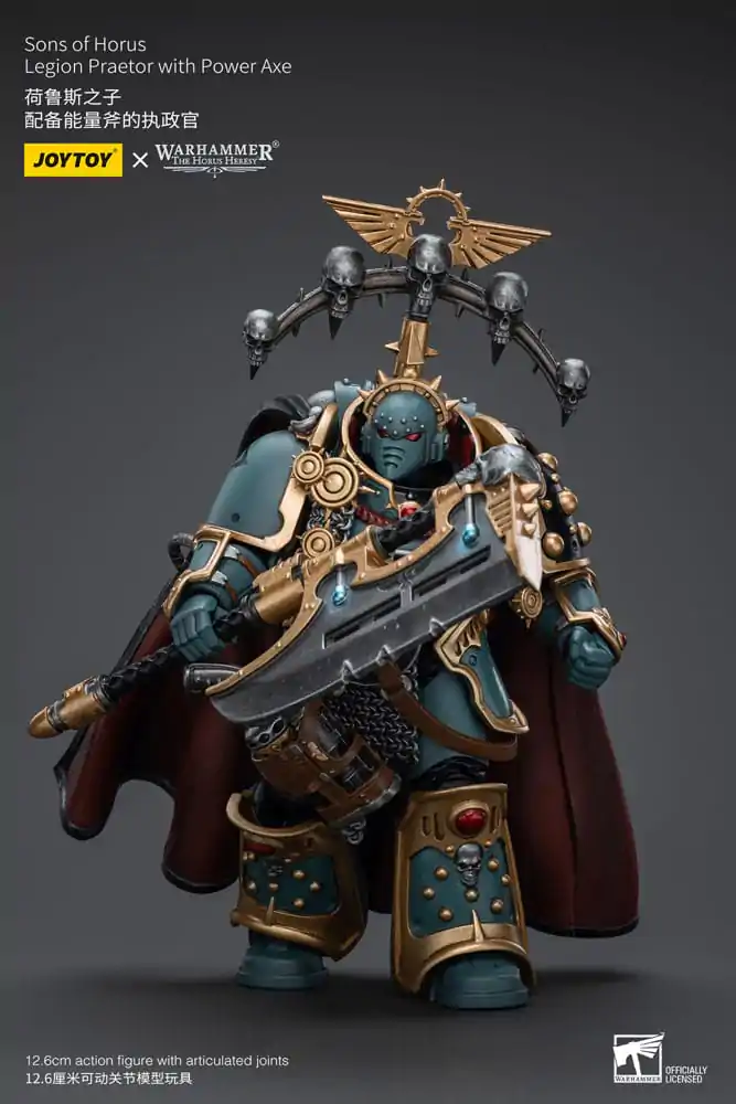 Warhammer The Horus Heresy Action Figure 1/18 Sons of Horus Legion Praetor with Power Axe 12 cm poza produsului