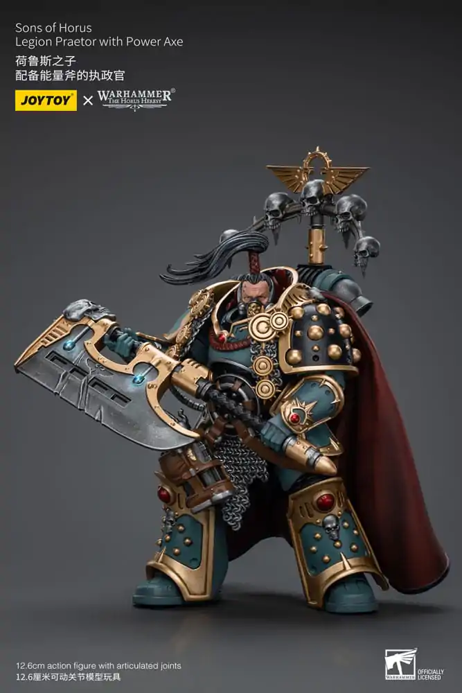 Warhammer The Horus Heresy Action Figure 1/18 Sons of Horus Legion Praetor with Power Axe 12 cm poza produsului