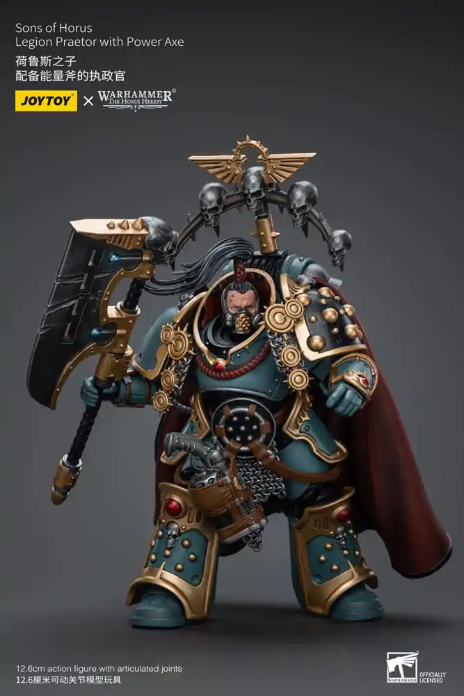 Warhammer The Horus Heresy Action Figure 1/18 Sons of Horus Legion Praetor with Power Axe 12 cm poza produsului
