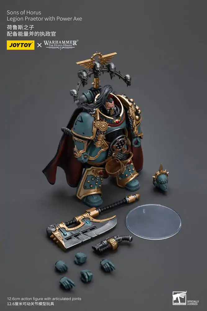 Warhammer The Horus Heresy Action Figure 1/18 Sons of Horus Legion Praetor with Power Axe 12 cm poza produsului