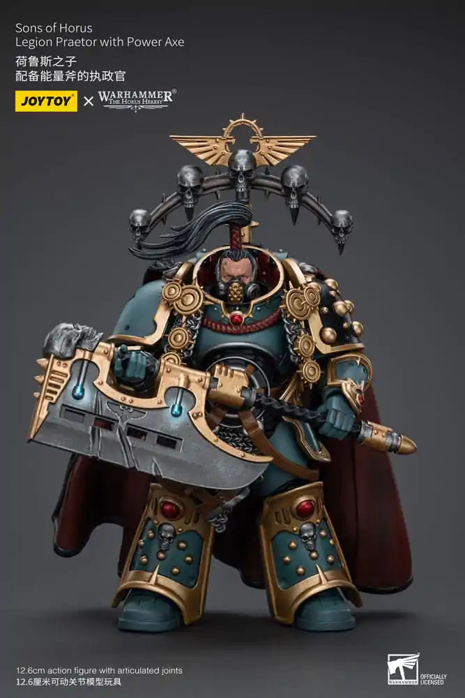 Warhammer The Horus Heresy Action Figure 1/18 Sons of Horus Legion Praetor with Power Axe 12 cm poza produsului