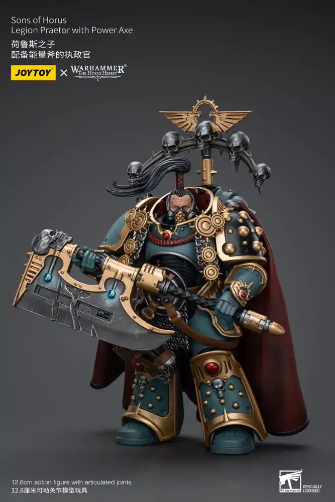 Warhammer The Horus Heresy Action Figure 1/18 Sons of Horus Legion Praetor with Power Axe 12 cm poza produsului