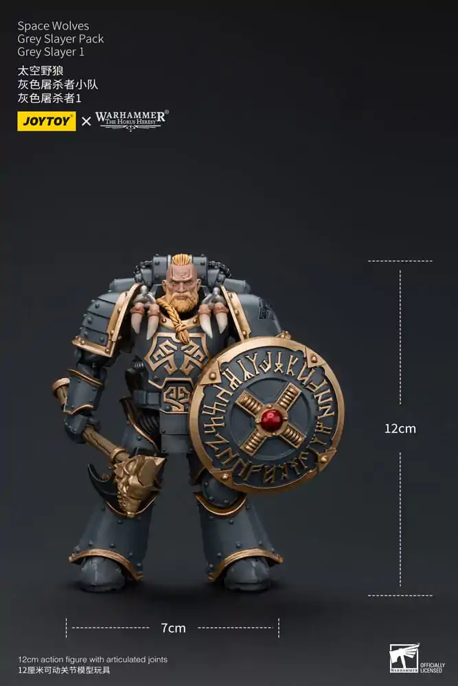 Warhammer The Horus Heresy Figurina de acțiune 1/18 Space Wolves Grey Slayer Pachet Grey Slayer 1 12 cm poza produsului