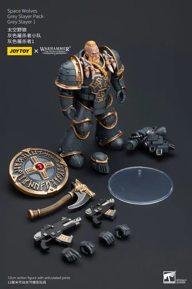 Warhammer The Horus Heresy Figurina de acțiune 1/18 Space Wolves Grey Slayer Pachet Grey Slayer 1 12 cm poza produsului