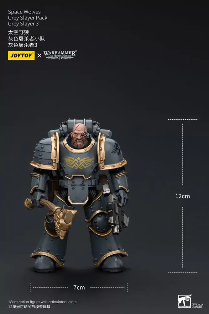 Warhammer The Horus Heresy Figurina de Acțiune 1/18 Space Wolves Grey Slayer Pack Grey Slayer 3 12 cm poza produsului