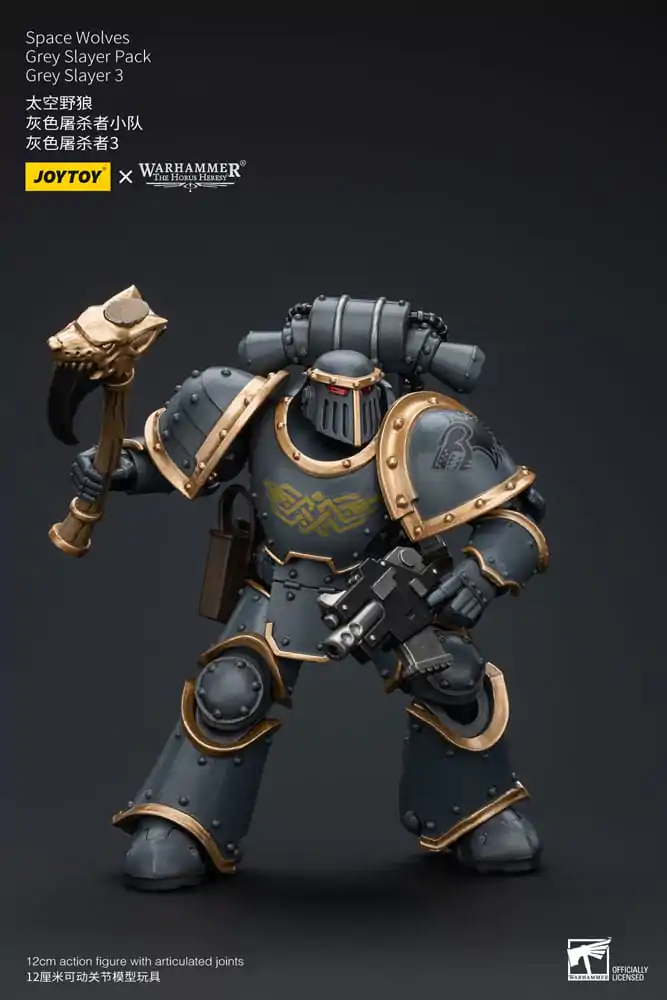 Warhammer The Horus Heresy Figurina de Acțiune 1/18 Space Wolves Grey Slayer Pack Grey Slayer 3 12 cm poza produsului