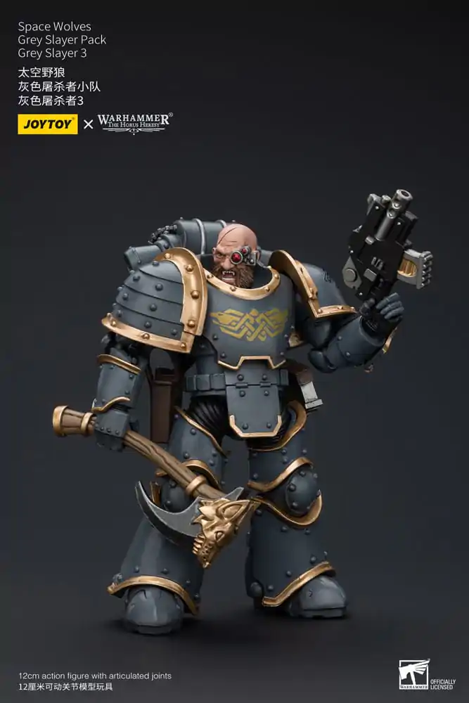 Warhammer The Horus Heresy Figurina de Acțiune 1/18 Space Wolves Grey Slayer Pack Grey Slayer 3 12 cm poza produsului