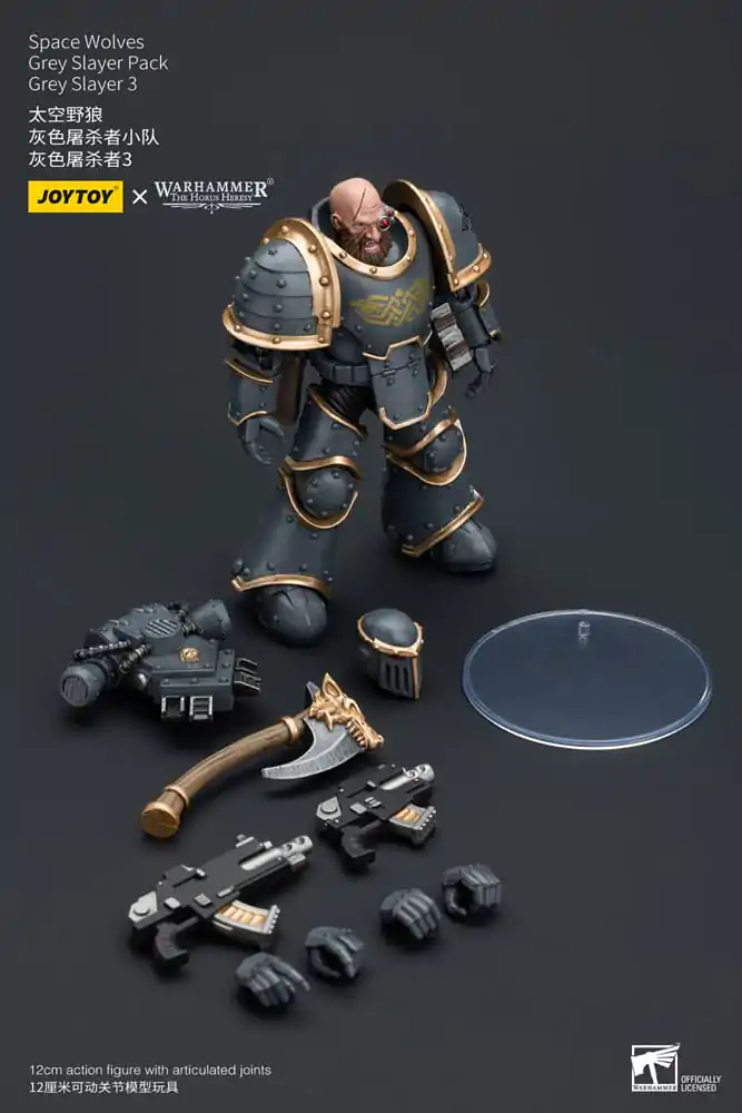 Warhammer The Horus Heresy Figurina de Acțiune 1/18 Space Wolves Grey Slayer Pack Grey Slayer 3 12 cm poza produsului