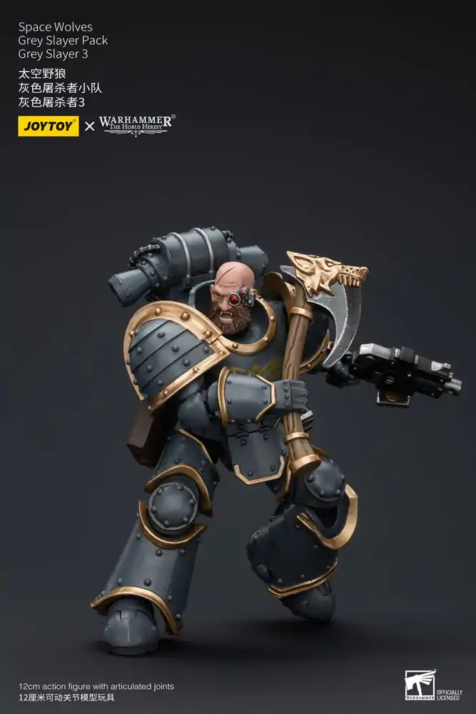 Warhammer The Horus Heresy Figurina de Acțiune 1/18 Space Wolves Grey Slayer Pack Grey Slayer 3 12 cm poza produsului