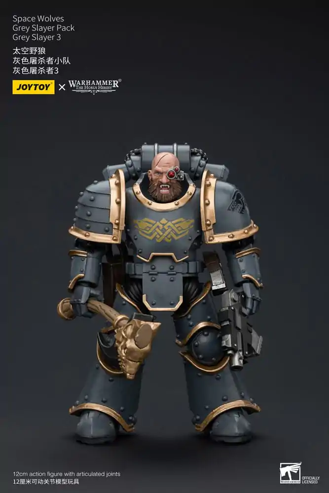 Warhammer The Horus Heresy Figurina de Acțiune 1/18 Space Wolves Grey Slayer Pack Grey Slayer 3 12 cm poza produsului