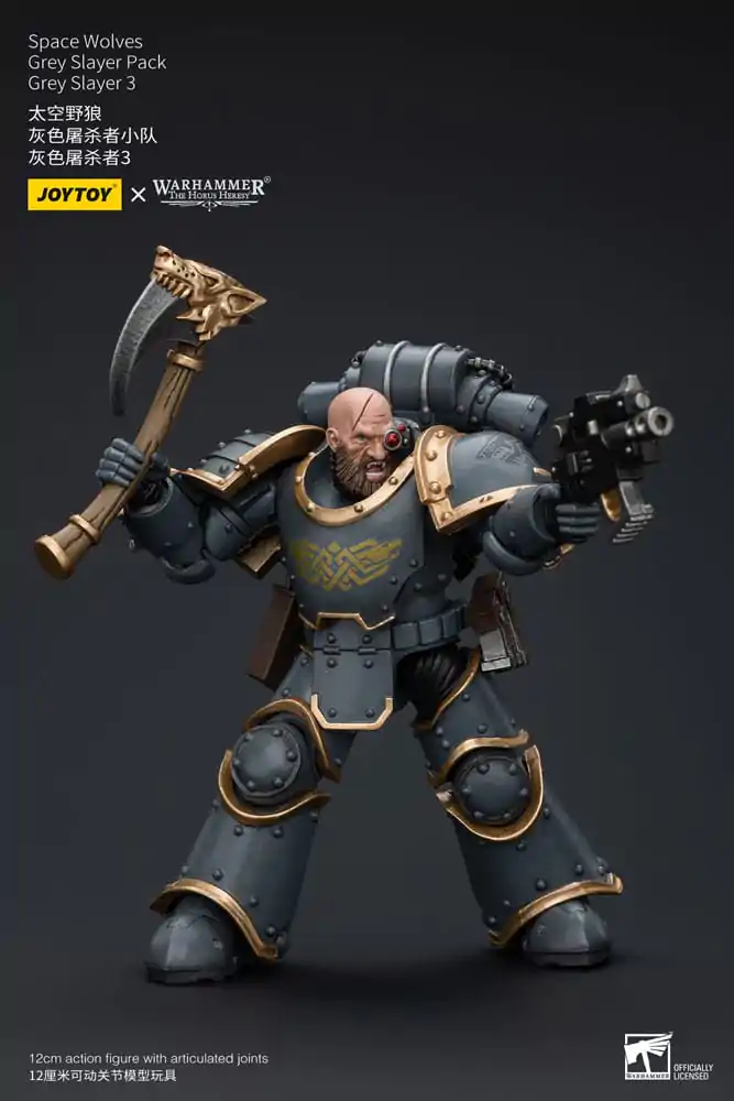 Warhammer The Horus Heresy Figurina de Acțiune 1/18 Space Wolves Grey Slayer Pack Grey Slayer 3 12 cm poza produsului