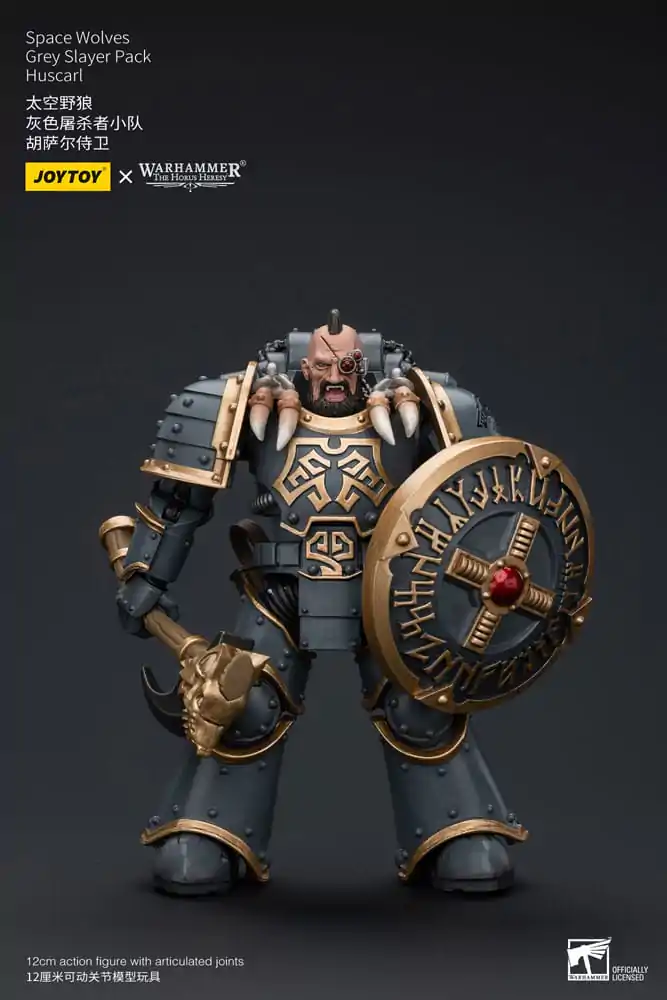 Warhammer The Horus Heresy Figurina de acțiune 1/18 Space Wolves Grey Slayer Pack Huscarl 12 cm poza produsului