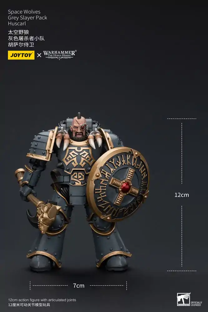 Warhammer The Horus Heresy Figurina de acțiune 1/18 Space Wolves Grey Slayer Pack Huscarl 12 cm poza produsului