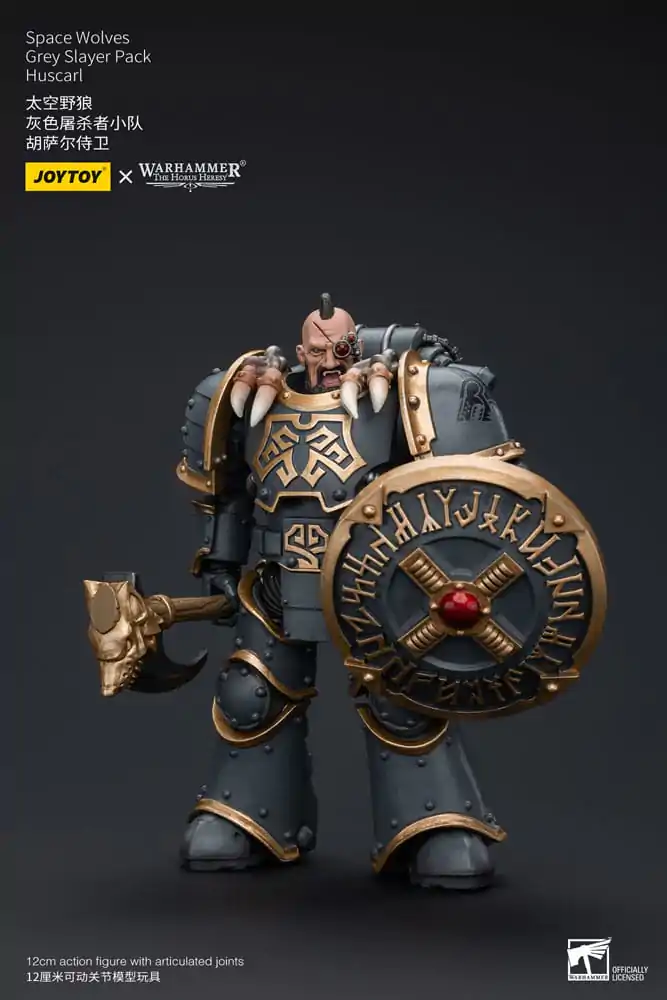 Warhammer The Horus Heresy Figurina de acțiune 1/18 Space Wolves Grey Slayer Pack Huscarl 12 cm poza produsului