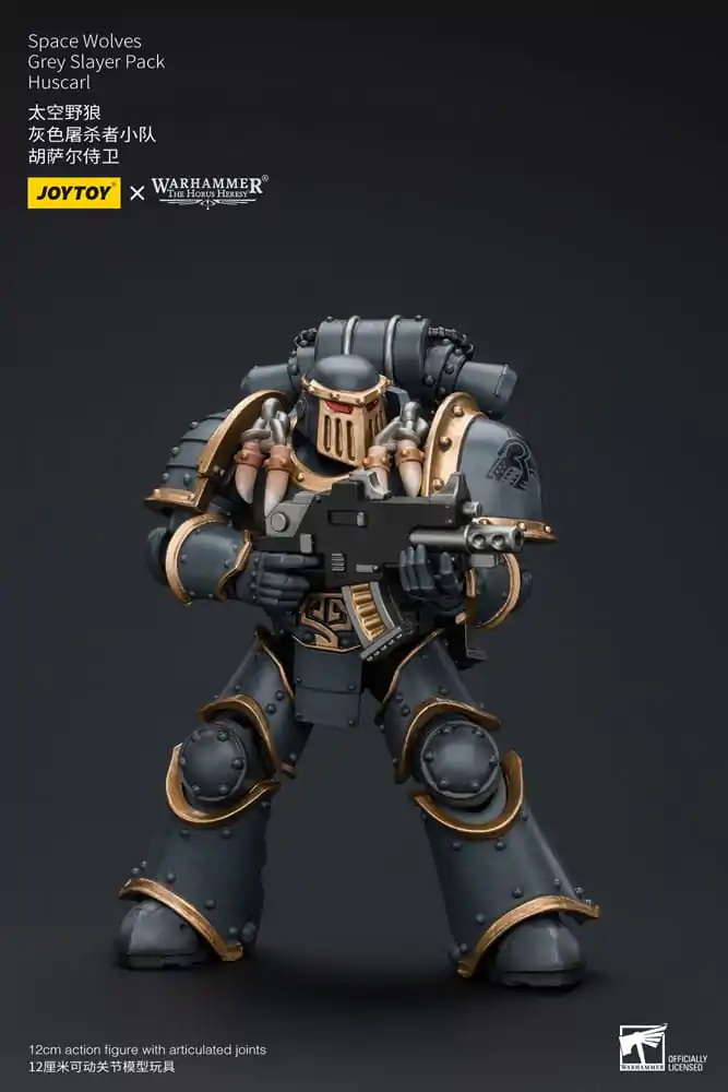 Warhammer The Horus Heresy Figurina de acțiune 1/18 Space Wolves Grey Slayer Pack Huscarl 12 cm poza produsului