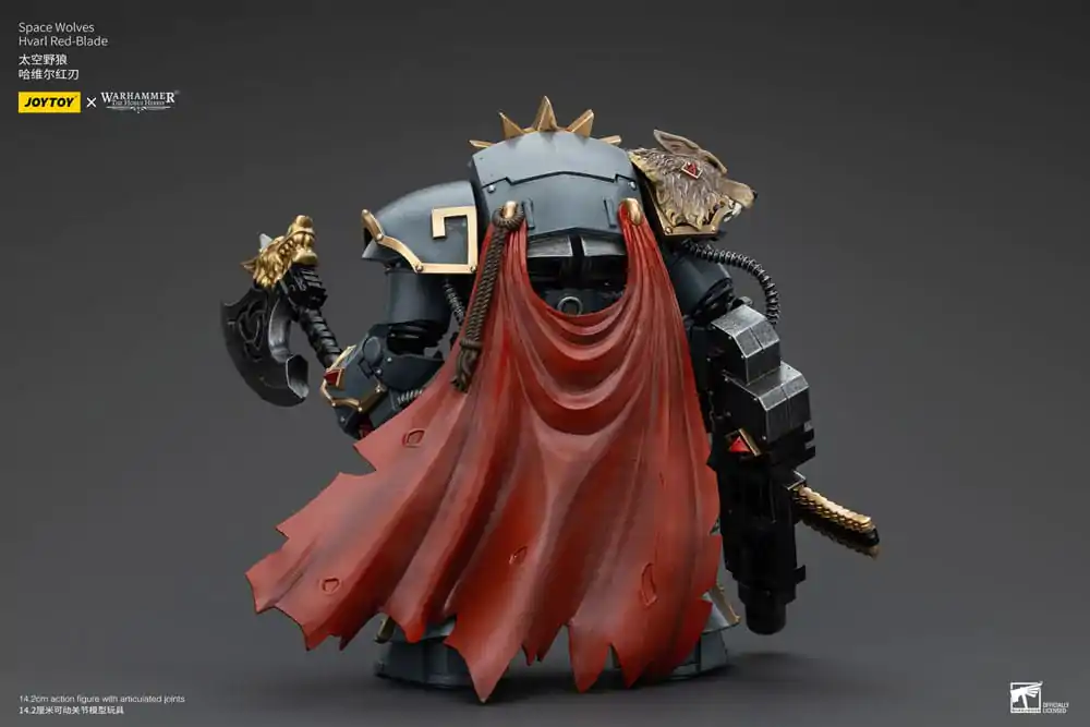 Figurină de acțiune Warhammer The Horus Heresy 1/18 Space Wolves Hvarl Red-Blade 14 cm poza produsului