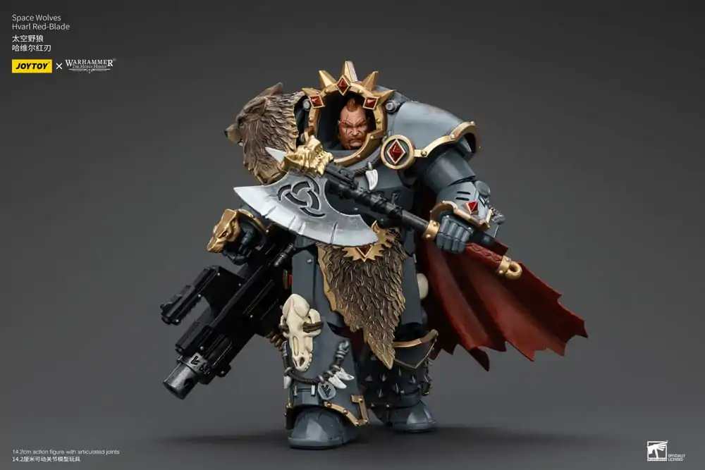 Figurină de acțiune Warhammer The Horus Heresy 1/18 Space Wolves Hvarl Red-Blade 14 cm poza produsului