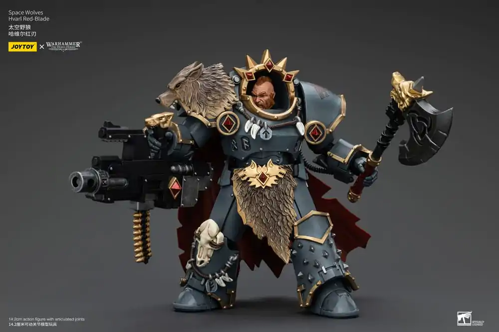 Figurină de acțiune Warhammer The Horus Heresy 1/18 Space Wolves Hvarl Red-Blade 14 cm poza produsului