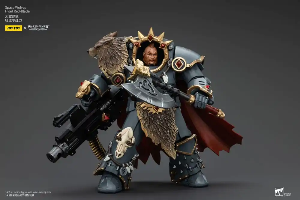 Figurină de acțiune Warhammer The Horus Heresy 1/18 Space Wolves Hvarl Red-Blade 14 cm poza produsului