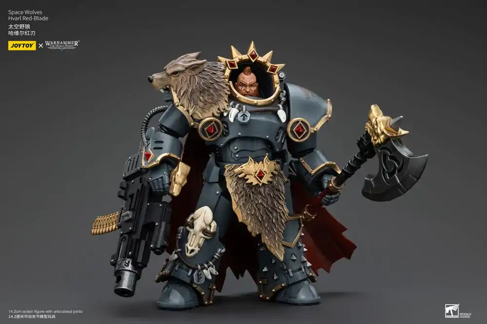 Figurină de acțiune Warhammer The Horus Heresy 1/18 Space Wolves Hvarl Red-Blade 14 cm poza produsului