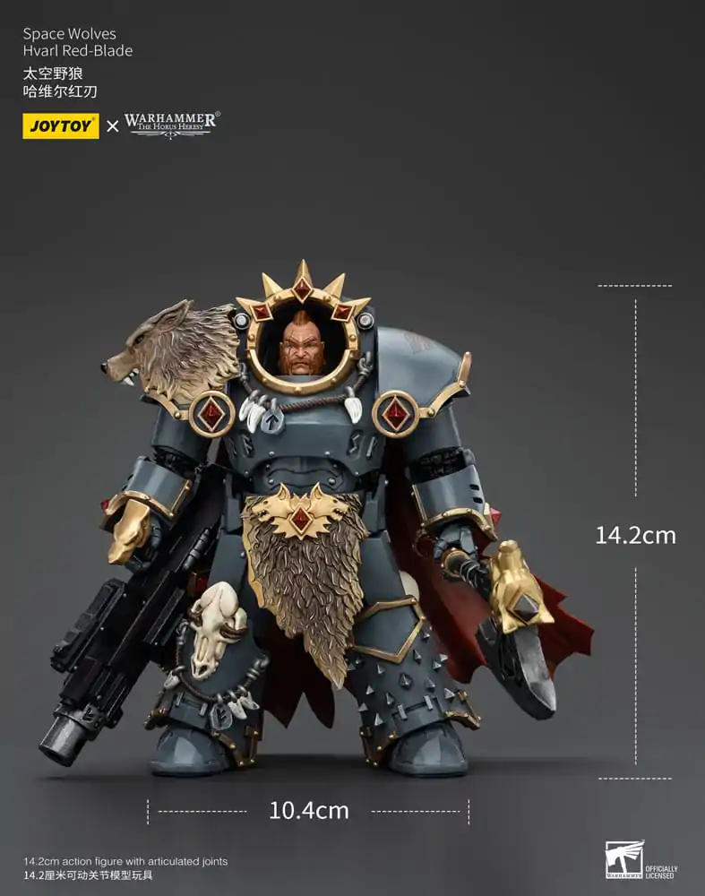 Figurină de acțiune Warhammer The Horus Heresy 1/18 Space Wolves Hvarl Red-Blade 14 cm poza produsului