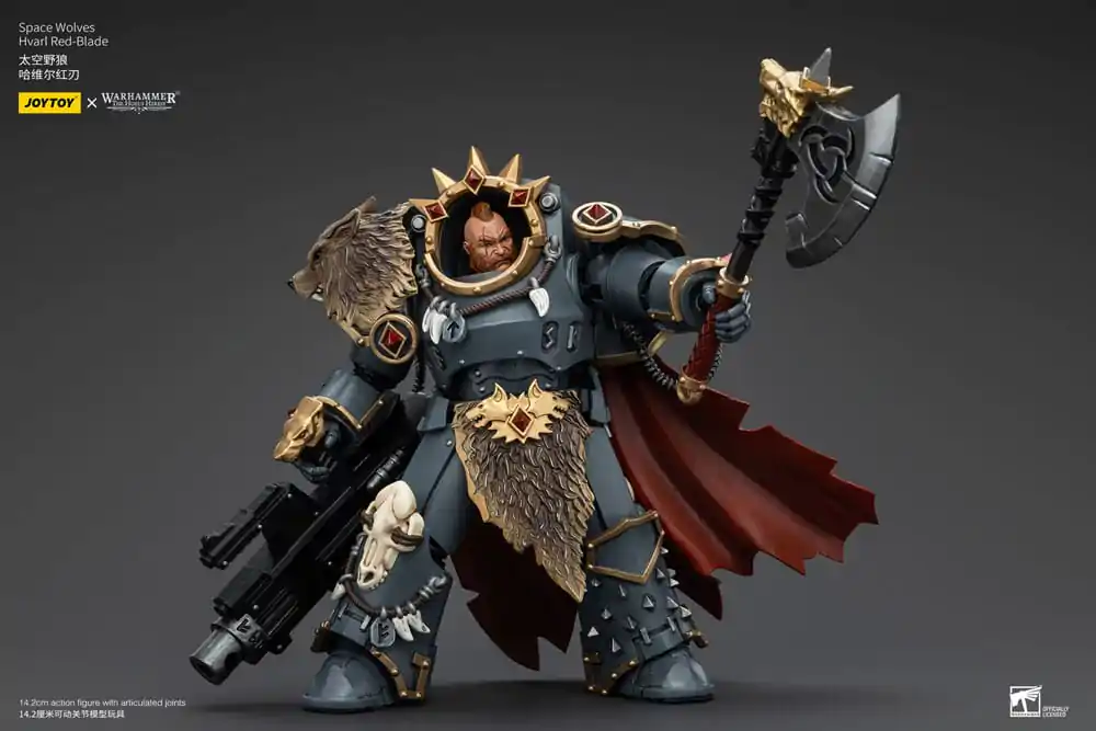 Figurină de acțiune Warhammer The Horus Heresy 1/18 Space Wolves Hvarl Red-Blade 14 cm poza produsului