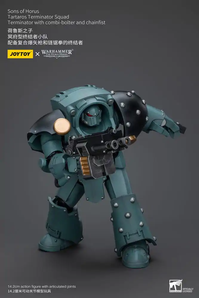 Figurină de acțiune Warhammer The Horus Heresy 1/18 Tartaros Terminator Squad Terminator cu Combi-Bolter și Pumn de Lanț 12 cm poza produsului