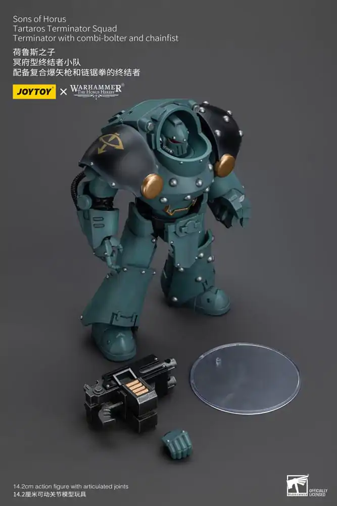 Figurină de acțiune Warhammer The Horus Heresy 1/18 Tartaros Terminator Squad Terminator cu Combi-Bolter și Pumn de Lanț 12 cm poza produsului