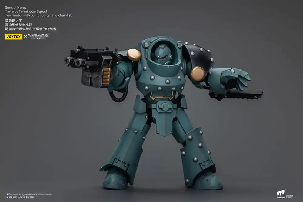 Figurină de acțiune Warhammer The Horus Heresy 1/18 Tartaros Terminator Squad Terminator cu Combi-Bolter și Pumn de Lanț 12 cm poza produsului