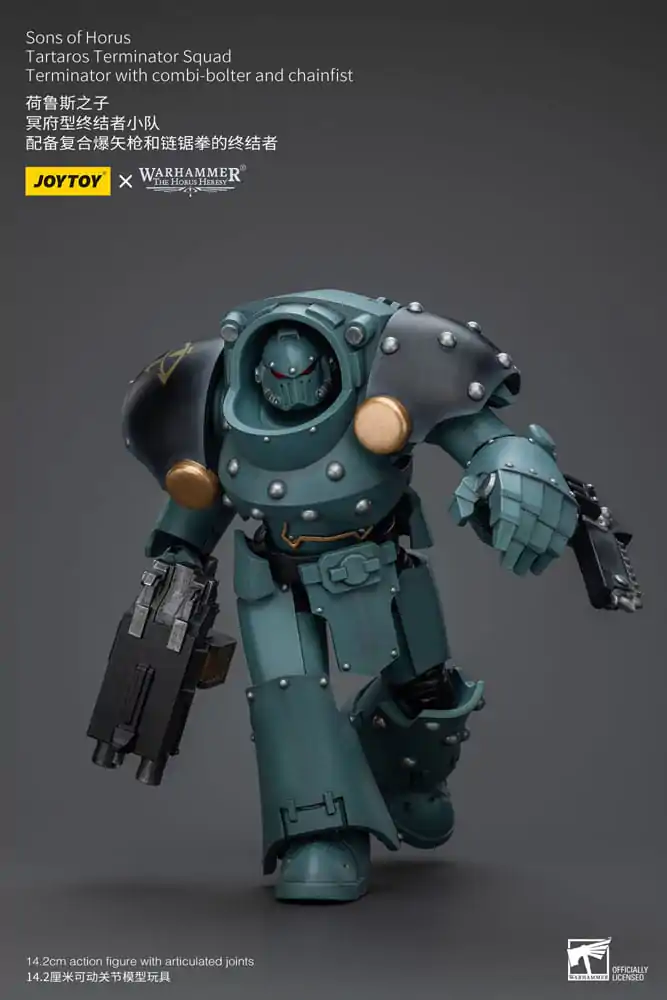 Figurină de acțiune Warhammer The Horus Heresy 1/18 Tartaros Terminator Squad Terminator cu Combi-Bolter și Pumn de Lanț 12 cm poza produsului